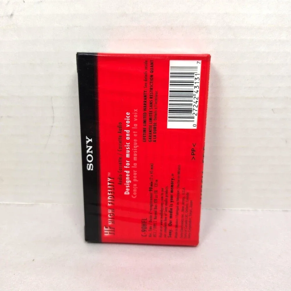 New sealed Sony HF 90 High Fidelity Normal Bias Cassette - 90 min